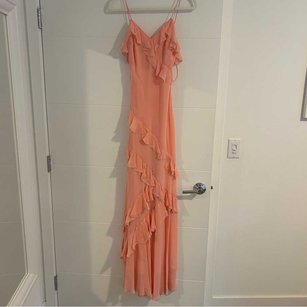 LoveShackFancy Rialto dress orange